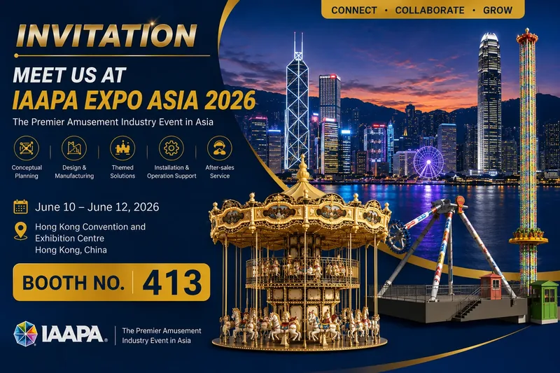 Miland на выставке IAAPA Expo Asia 2026 в Гонконге — тематические игровые комплексы и механические аттракционы